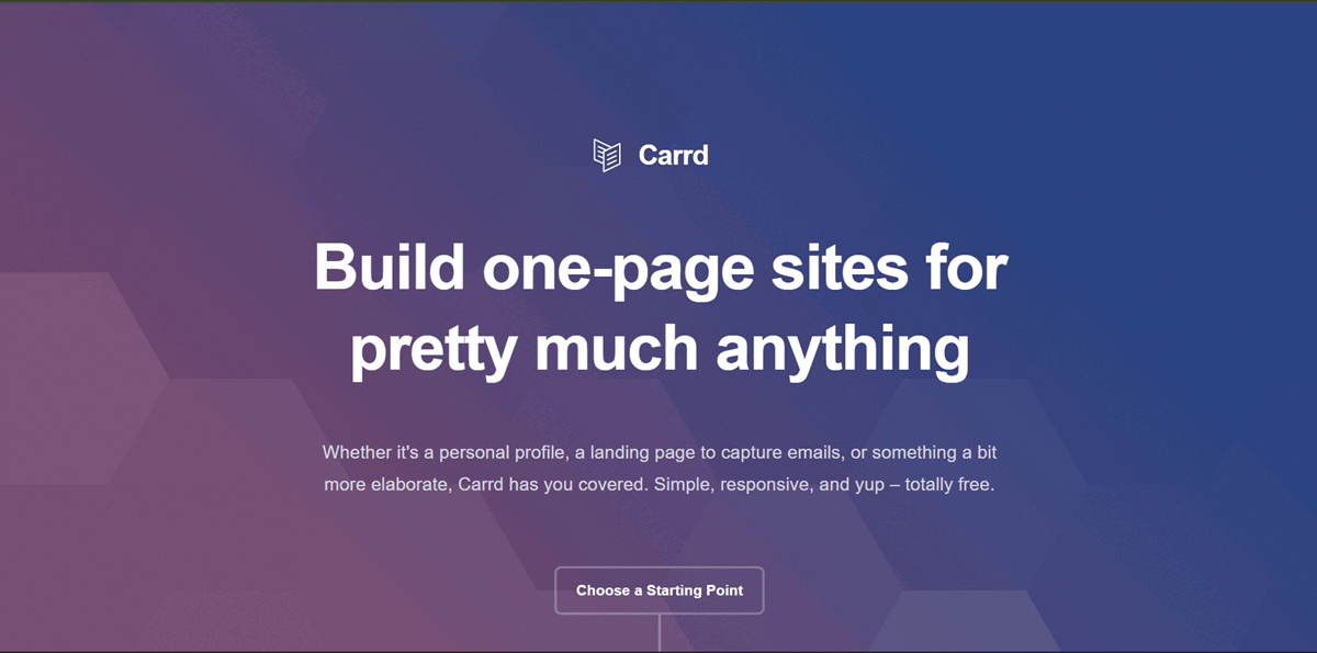 Carrd Homepage