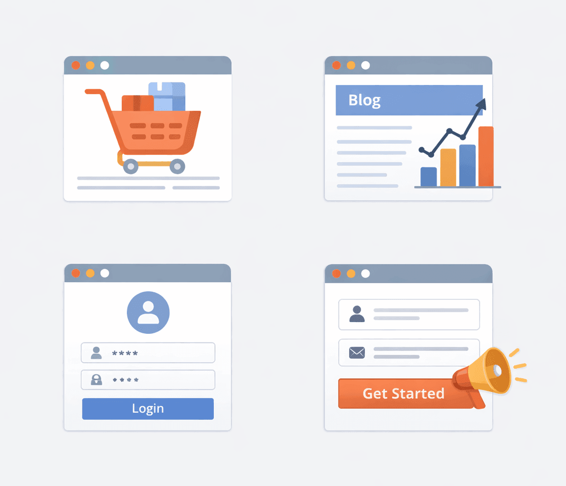 Cookie Consent and GDPR: Make Your Website Compliant in 2026 Four Business Types Arranged In a Grid
