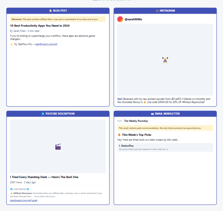 Four Platform Examples