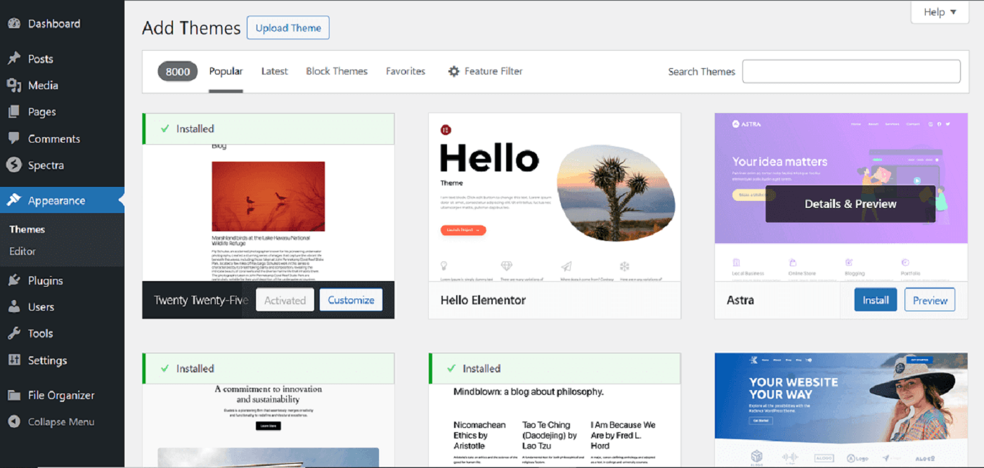 WordPress Theme Directory