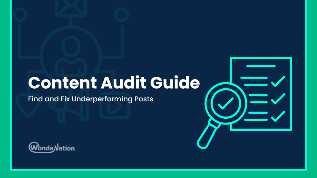 Content Audit Guide: Find and Fix Underperforming Posts Content Audit Guide Feature Image