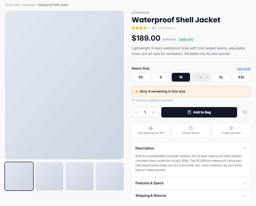 Urgency and Scarcity: Ethical Ways to Encourage Action Live Inventory Counter
