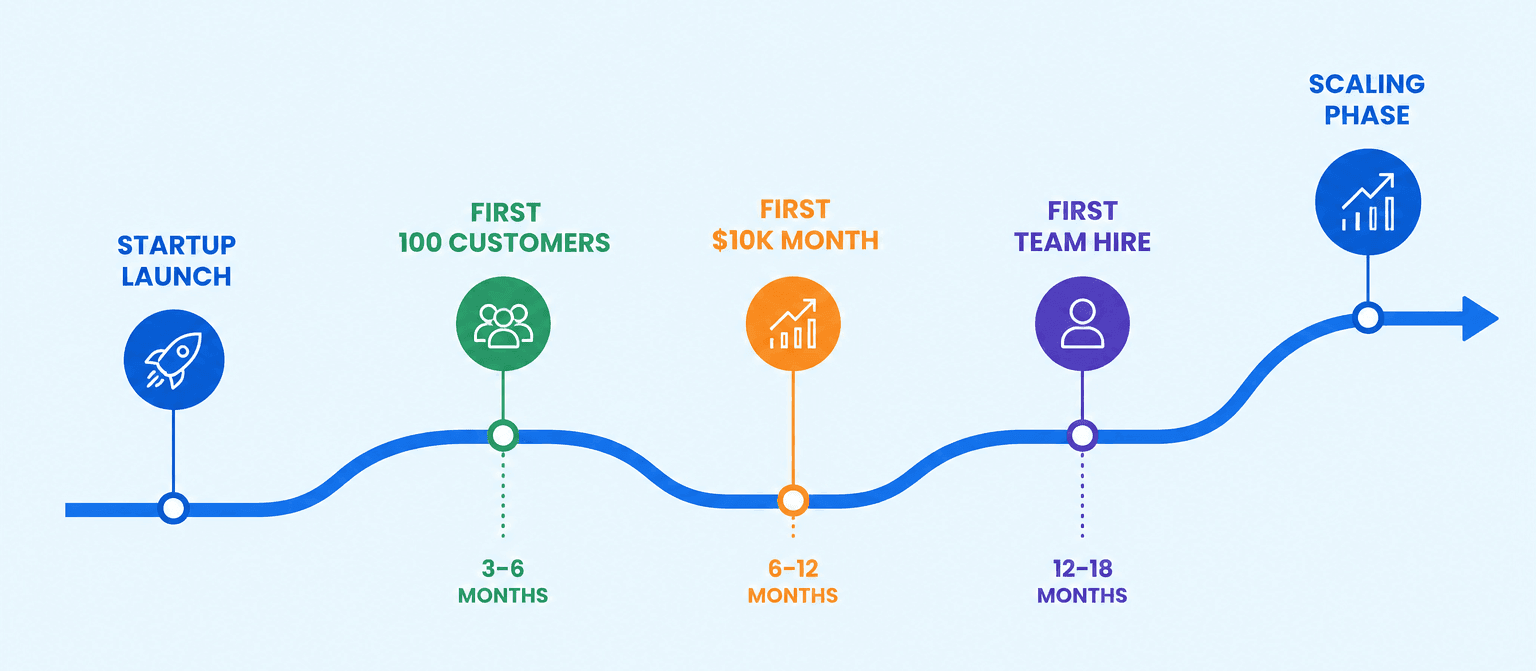 Startup Launch to Scaling Phase Milestones