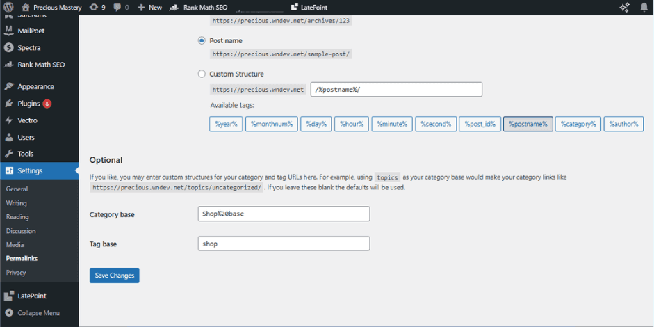 WooCommerce Setup Guide: Build Your Online Store Step by Step wordpress permalink settings with shop base option