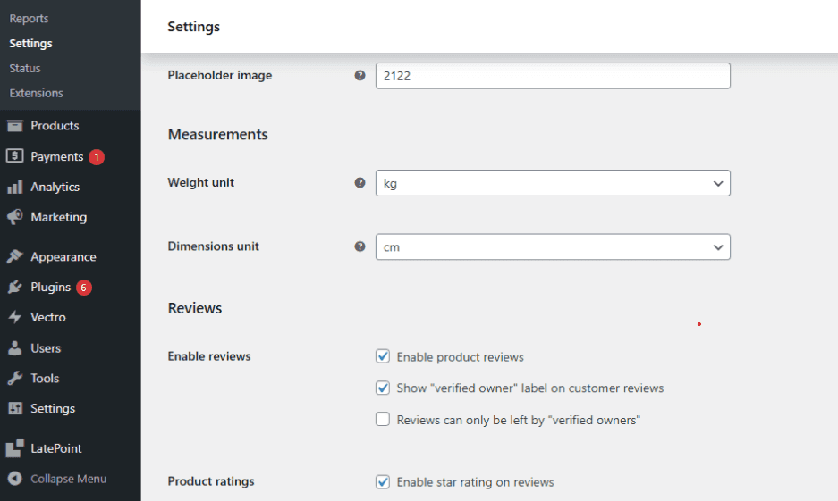woocommerce product data panel showing shipping settings